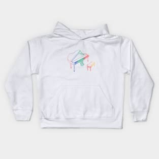 Technicolour Piano Kids Hoodie